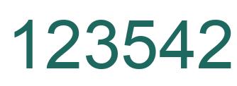 Número 123542 imagen verde