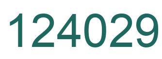 Number 124029 green image