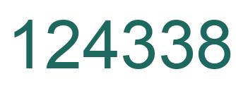 Number 124338 green image
