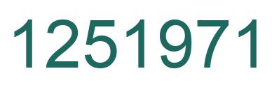 Número 1251971 imagen verde
