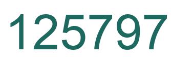 Number 125797 green image