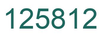 Number 125812 green image