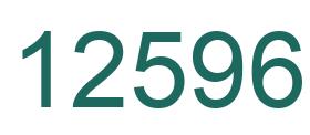 Number 12596 green image