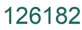 Number 126182 green image