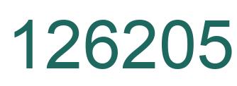 Number 126205 green image
