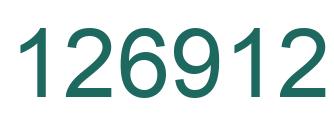 Number 126912 green image