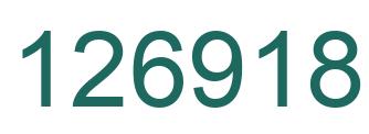 Number 126918 green image