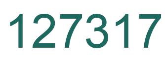 Number 127317 green image