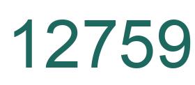 Number 12759 green image