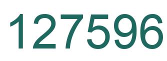 Number 127596 green image