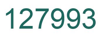 Number 127993 green image