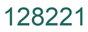 Número 128221 imagen verde