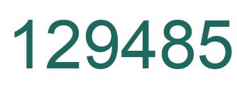 Número 129485 imagen verde