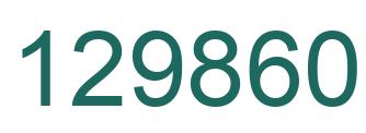 Number 129860 green image