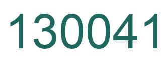 Número 130041 imagen verde