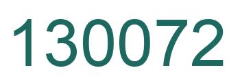 Number 130072 green image