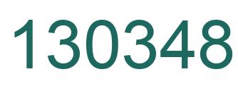 Number 130348 green image
