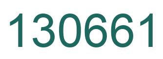Number 130661 green image