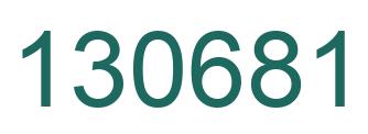 Número 130681 imagen verde