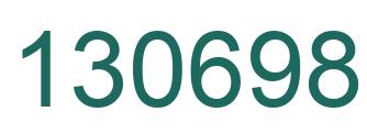 Number 130698 green image