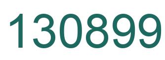 Number 130899 green image