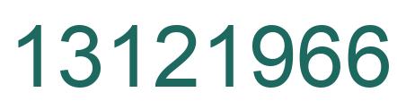 Número 13121966 imagen verde