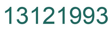 Número 13121993 imagen verde