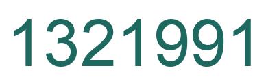 Number 1321991 green image