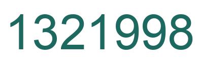 Número 1321998 imagen verde