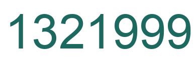 Number 1321999 green image