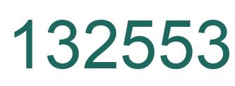 Number 132553 green image