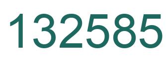 Number 132585 green image