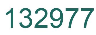 Number 132977 green image