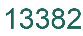 Number 13382 green image