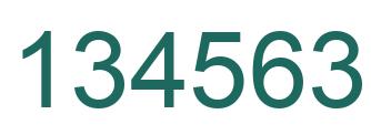 Número 134563 imagen verde