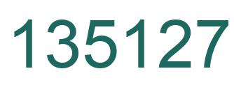 Number 135127 green image