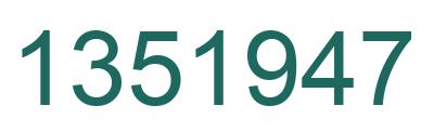 Número 1351947 imagen verde
