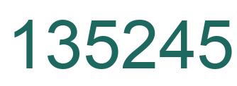 Número 135245 imagen verde