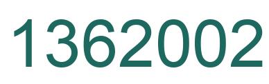 Number 1362002 green image