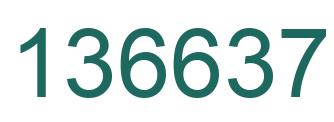 Number 136637 green image