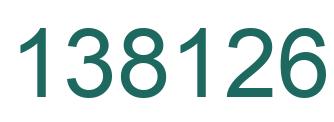 Number 138126 green image