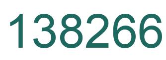 Number 138266 green image
