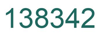 Number 138342 green image