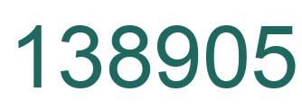 Number 138905 green image