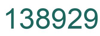 Number 138929 green image
