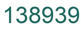 Number 138939 green image