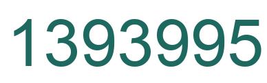Number 1393995 green image