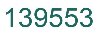 Number 139553 green image