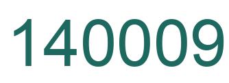 Number 140009 green image