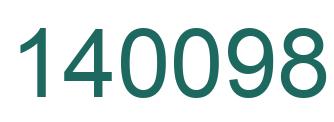 Number 140098 green image